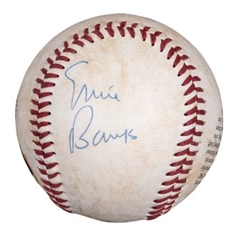 Ernie Banks Signed Kansas City Monarchs Photoball (PSA/DNA)